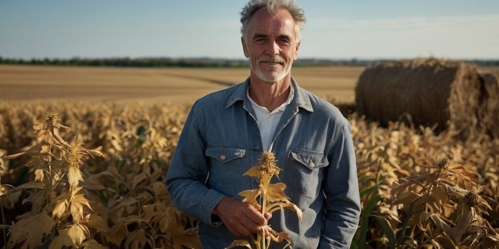 Image d'un agriculteur biologique recevant un diplôme de certification