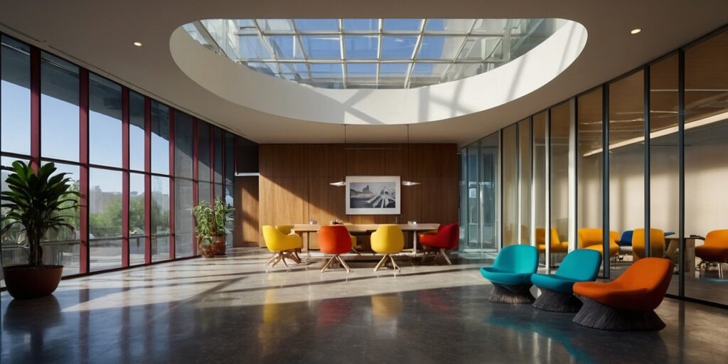 Photo de l'intérieur des bureaux de Google
