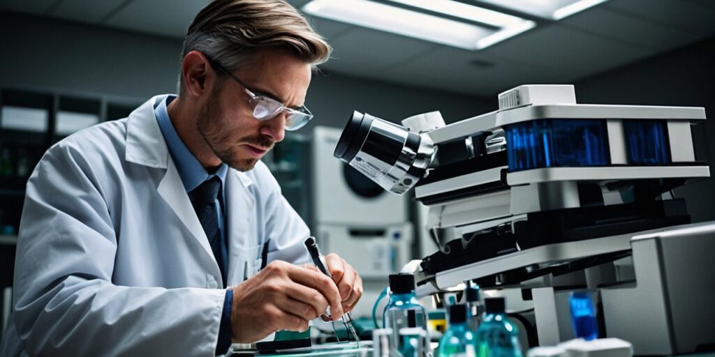 Une équipe de recherche travaillant sur le développement d'un nouveau traitement médical.